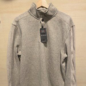 Van Heusen 1/4 Button Sweater Large